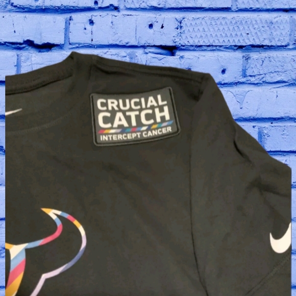 🆕️ Men's Houston Texans Nike Intercept Cancer Crucial Catch 2020 Tshirt - Picture 2 of 6